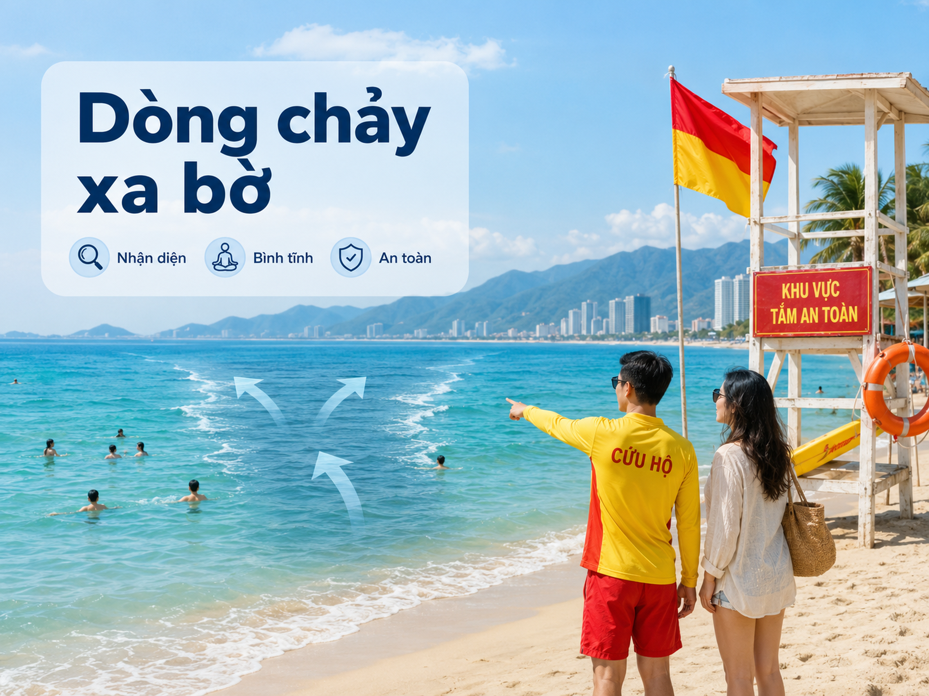 Identifying rip currents when swimming at the beach - Hình 1