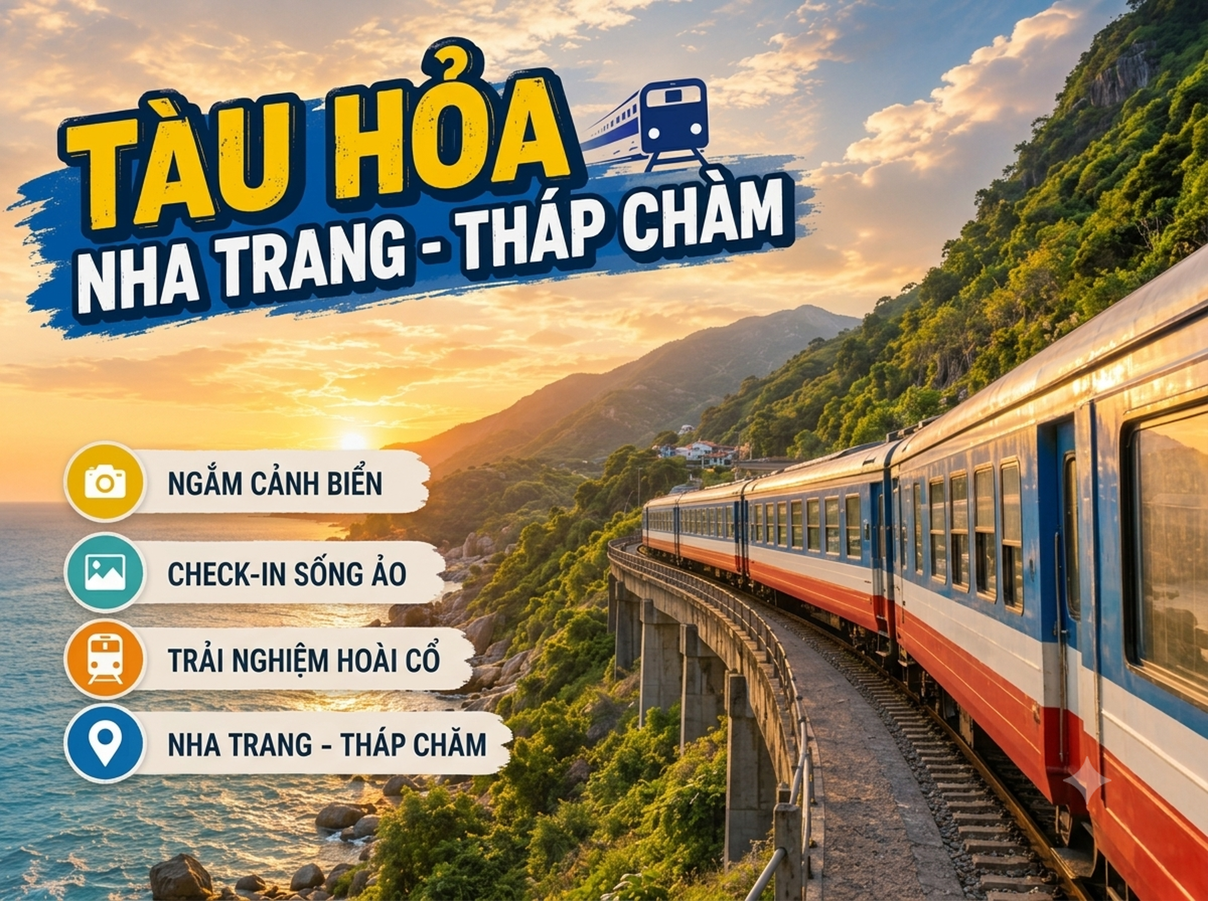 Nha Trang - Thap Cham Train Experience - Hình 1