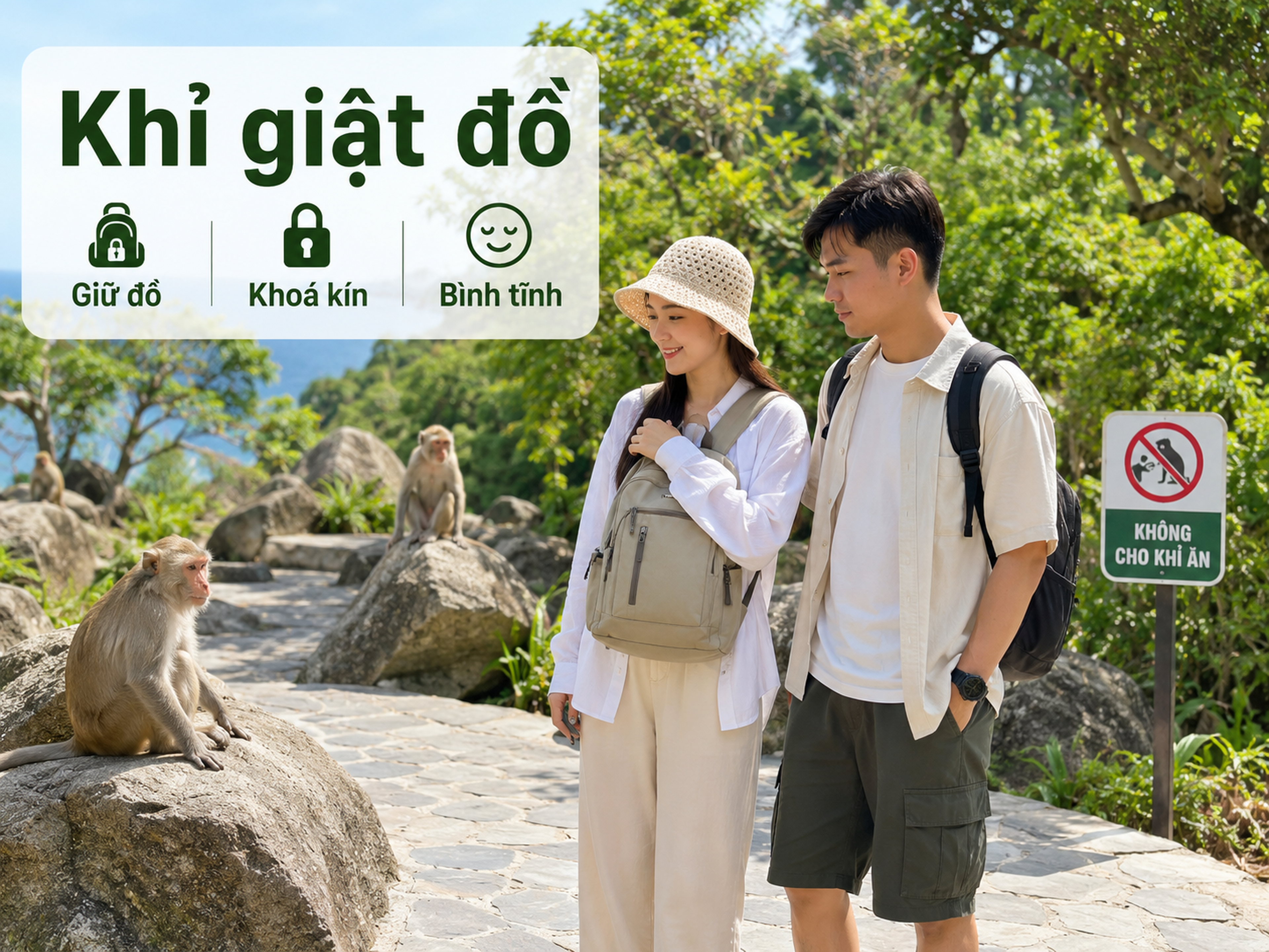 Khỉ giật đồ ở điểm tham quan: tránh thế nào? - Hình 1
