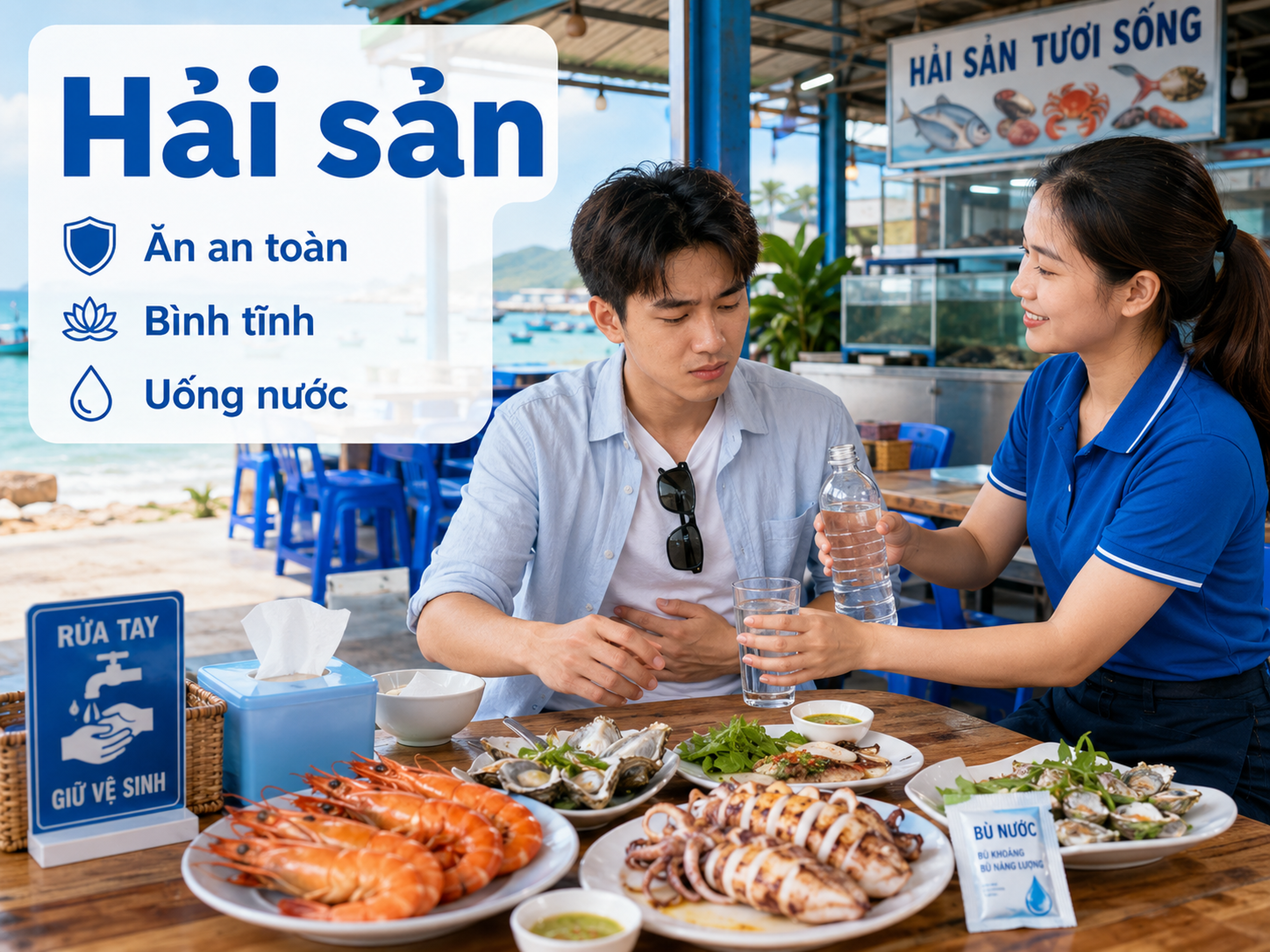 해산물 섭취 시 소화기 문제: 침착한 대처법 - Hình 1
