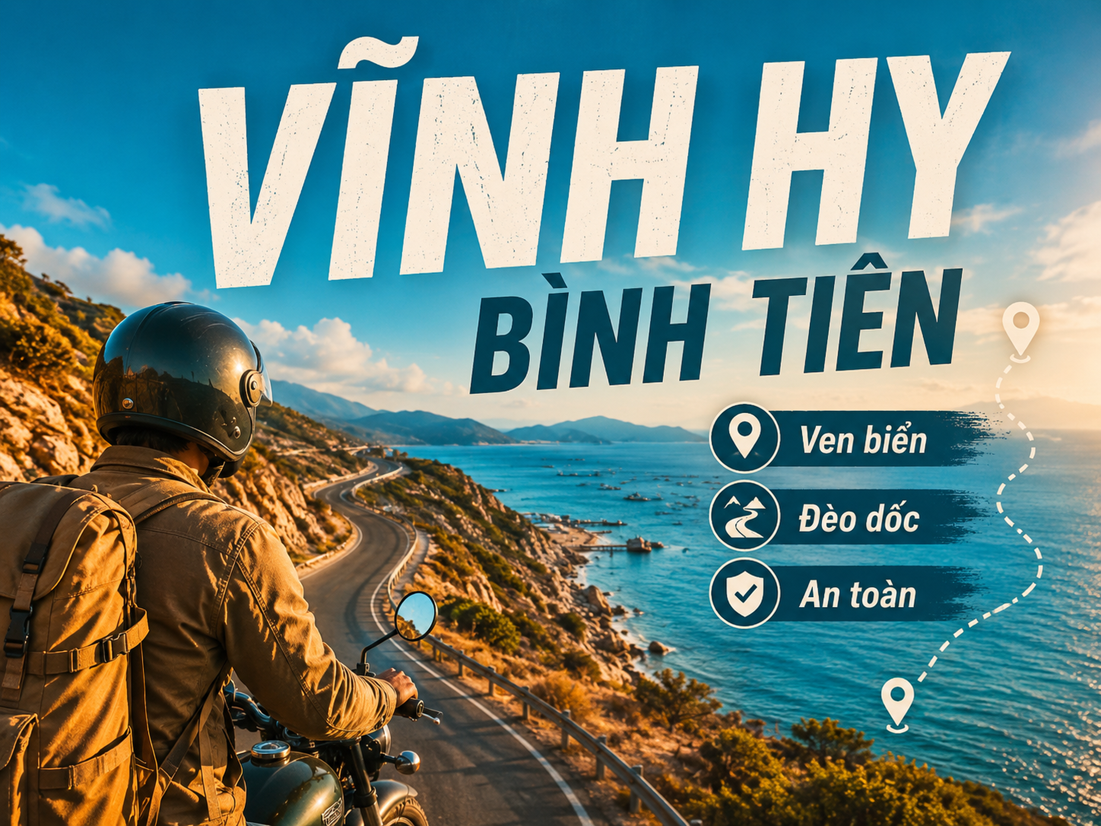 Đường ven biển Vĩnh Hy - Bình Tiên: lưu ý an toàn