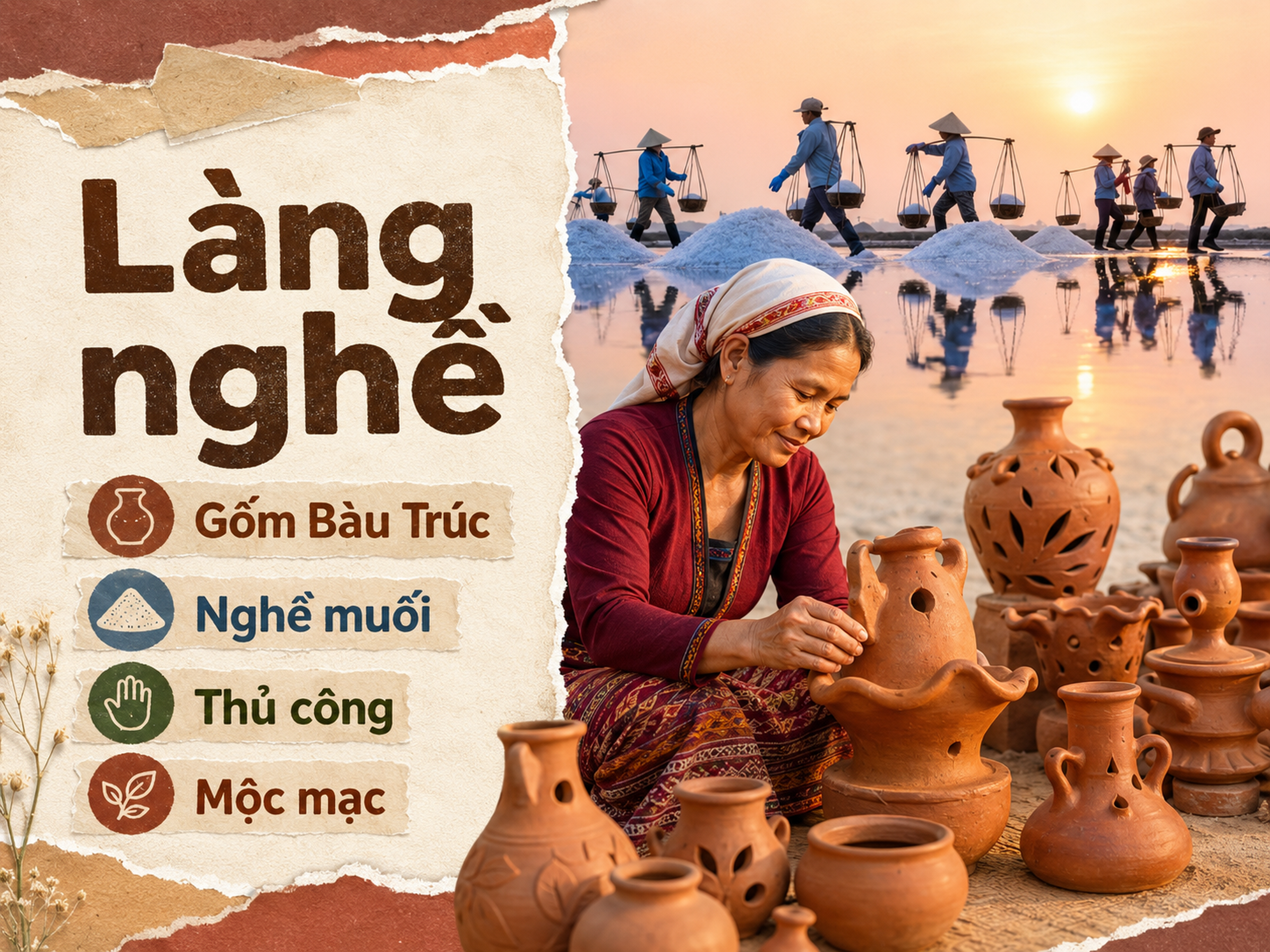 Nghề làm muối và gốm Bàu Trúc - Hình 1