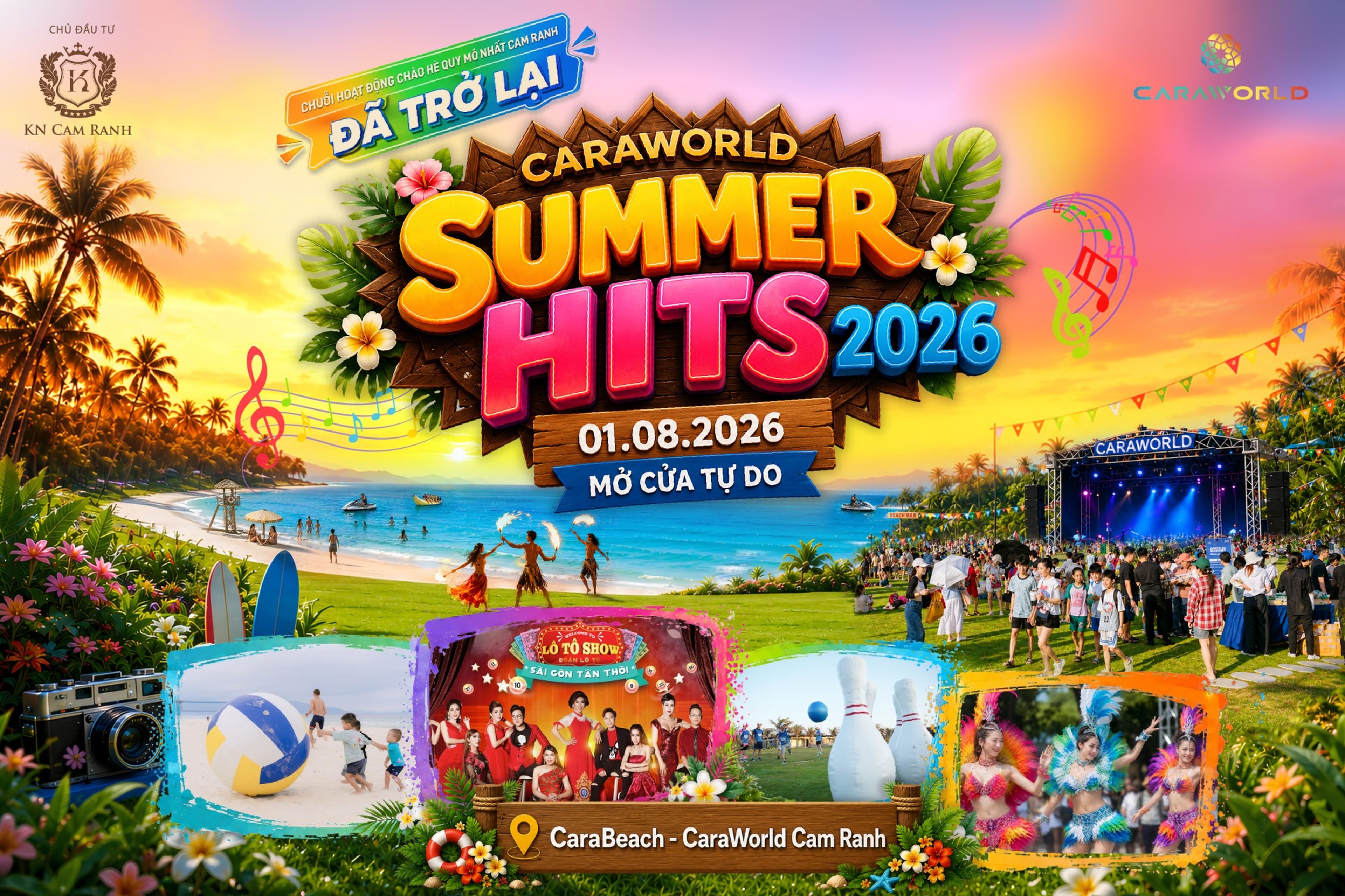 CaraWorld Summer Hits 2026 - Hành trình tiếp nối một điểm đến đang bừng sáng tại Bãi Dài - Hình 1