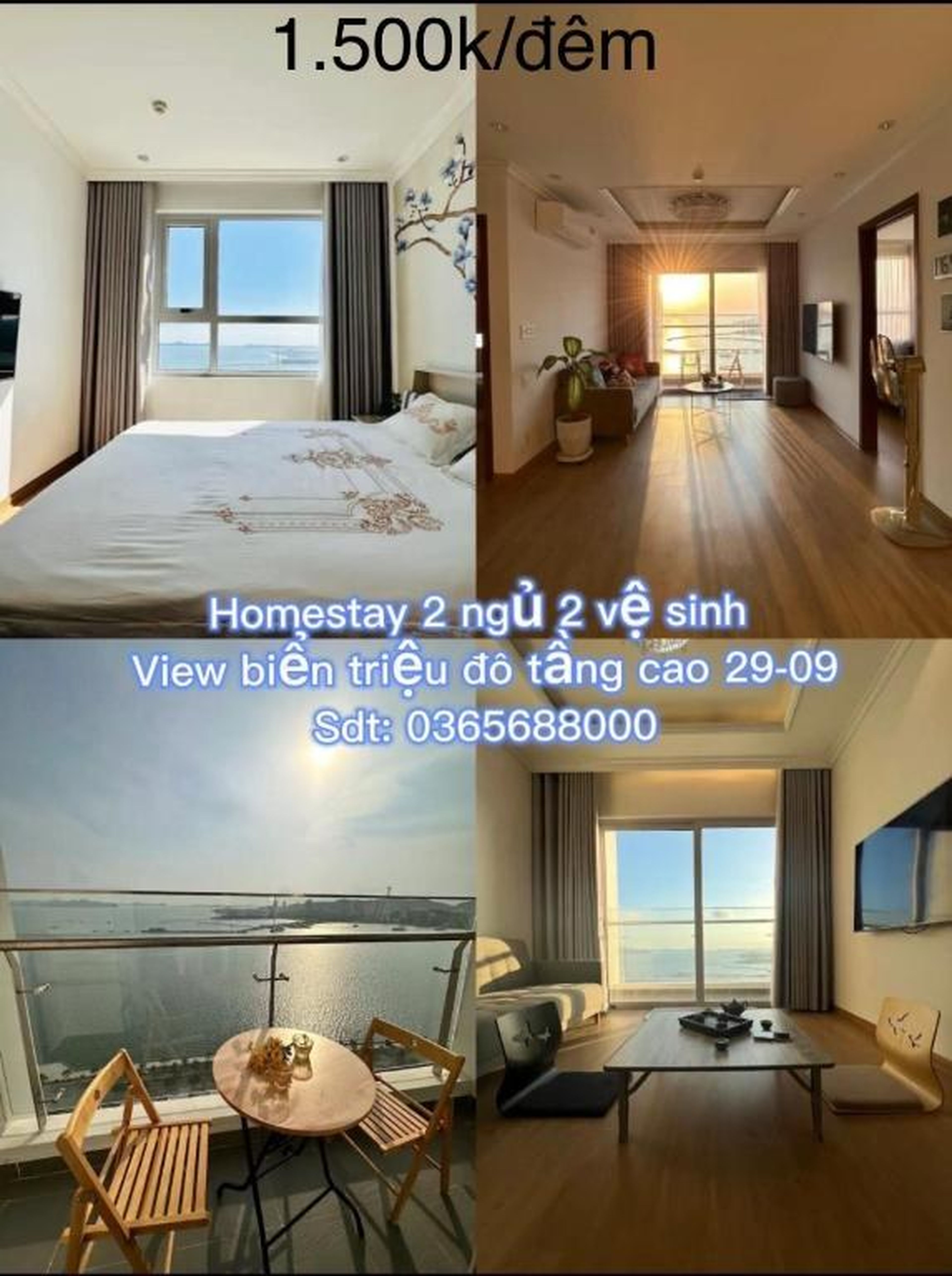 SkyLux 2BR The Saphire Residence Sea View - Hình 3