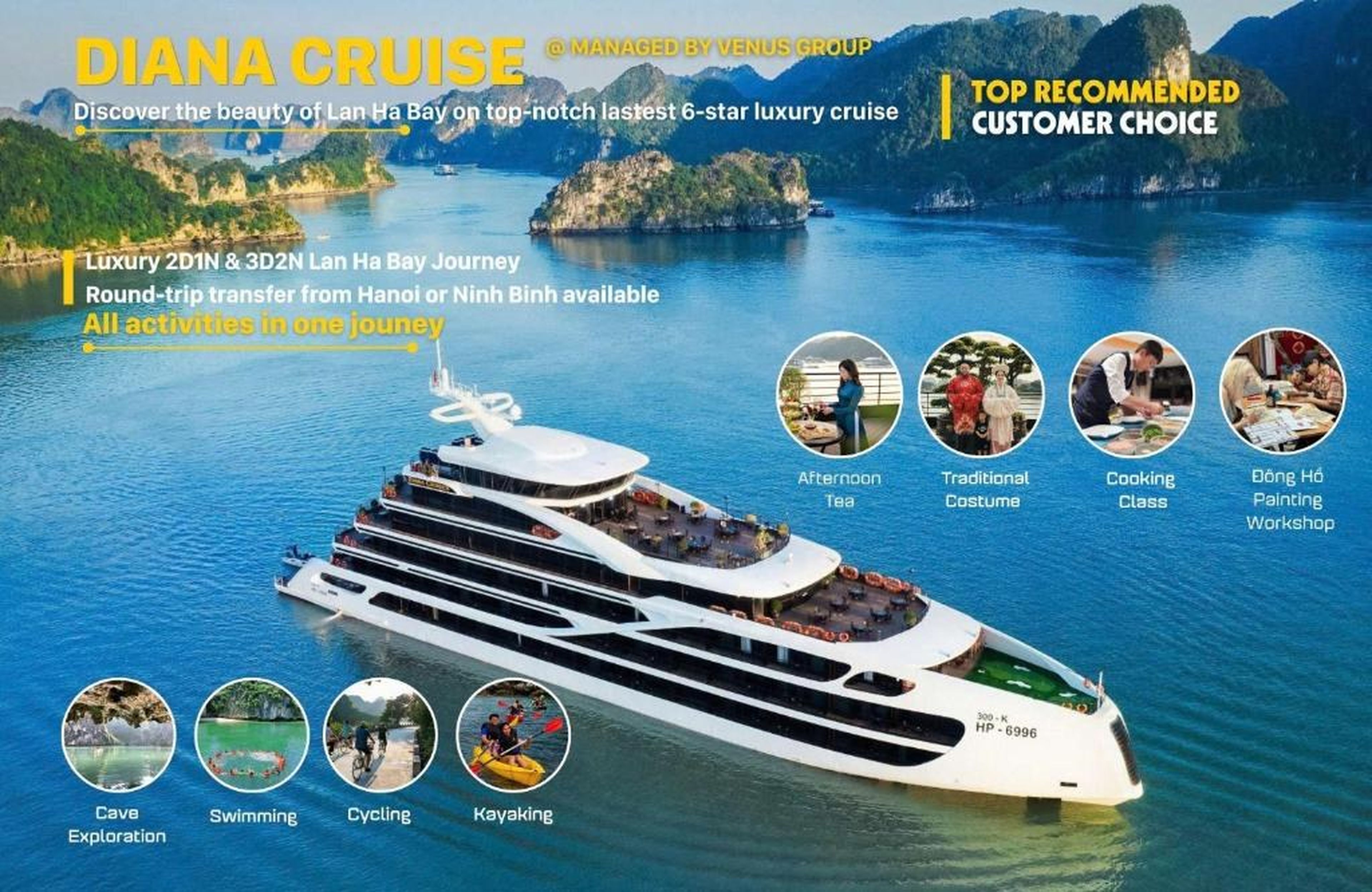Diana Cruises Halong Bay - Luxury by Venus Group - Hình 6